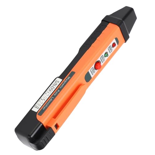 862M±5MT High Sensitivity Magnetic Pole Pin, Portable LED Polarity Identification Tool, North South Pole Tester, 10 Hours Service Life for Field Identification | Polarity identifier highly sensitive, ±5 mT, 10 hours use