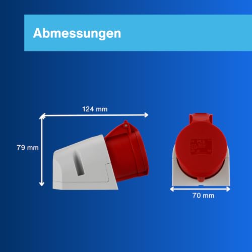 REV Ritter Plug IP44 Female (16 A), 100 x 50 x 50 cm 2-100 x 50 x 50 cm Wall socket
