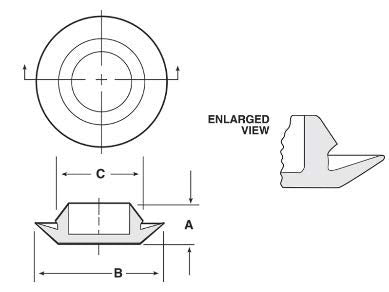 [Australia - AusPower] - 1/4" (0.25 inch) Flush Mount Black Plastic Body and Sheet Metal Hole Plug - Qty 25 