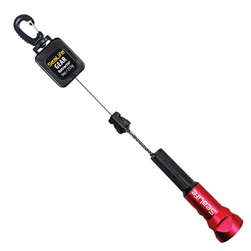 SeaLife Compact Underwater Retractor 9 oz. retraction Force; 32” Maximum Length. Holds Mini Lights, Micro Series and RM-4K Cameras