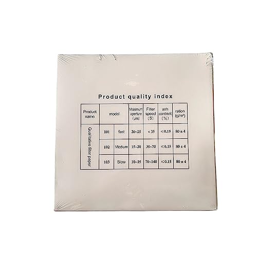 Deschem qualitative filter paper, 150mm diameter, medium speed, 15–20μm, 2 packs of 100 sheets