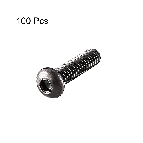 uxcell M2 x 8mm button head hex socket cap screws, 100-piece socket head screw pack”】【