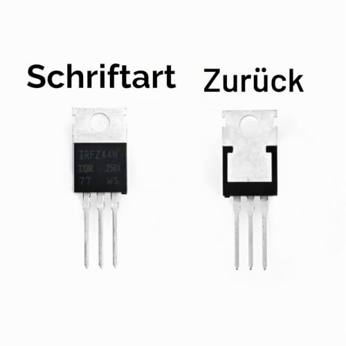 JZK IRFZ44N MOSFET Transistors | 49A 55V N-Channel Power MOSFET | TO-220AB Housing Field Effect Transistor for Electronic Circuits & Motor Control Pack of 10