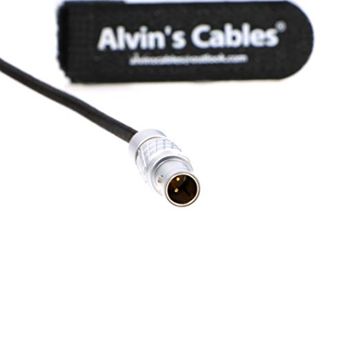 Alvin's Cables Teradek Bond ARRI Alexa Camera Power Cable 2 Pin Male to 2 Pin Male Right Angle 19.7in