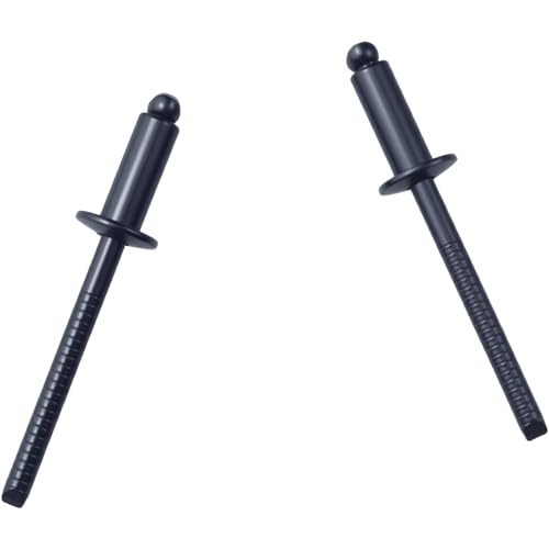 FDXGYH 100 Pcs 1/8x 1/2 Inch Rivet Grip Stainless Steel Blind Rivet 3.0 × 12mm- BLACK-100PCAK