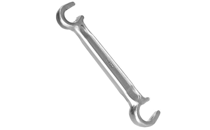 QWORK Double-Ended Valve Wheel Wrench - 11/16" and 1'', Protect Valve Wheels from Damage, Steel