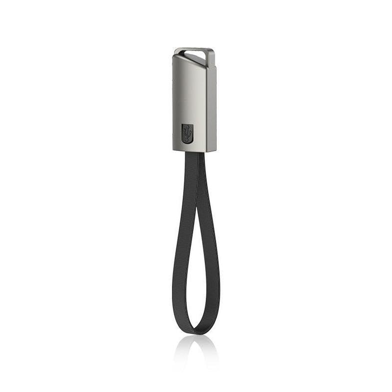[Australia - AusPower] - BoxWave Cable Compatible with Bumpboxx Retro Pager - USB Type-C Keychain Charger, Key Ring USB Type-C to Type-A 8 in USB Cable - Jet Black 