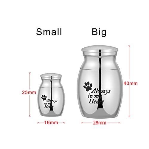 COCO Park Mini-Sized Urns for Human Ashes Holder Funeral Memorial Keepsake Cremation Jewelry My Dad My Hero My Angel Small