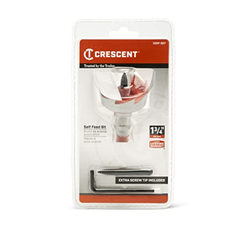 Crescent CDSF-553 self-feed drill bit, 5-inch by 1-1/2-inch with 1-3/4-inch cutting capacity