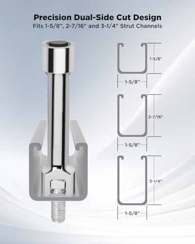 GZBEVITAR 1/2-inch drive 3/4-inch (19mm) strut channel impact socket_DC