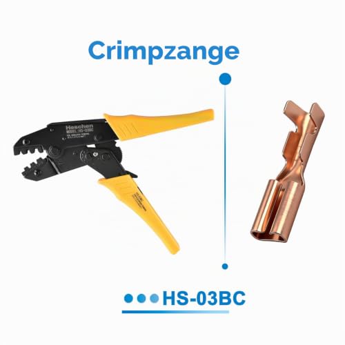 Heschen 2.8mm Flat Splice Crimp Terminals 100pcs Non Insulated 0.5mm² to 0.8mm² Cable