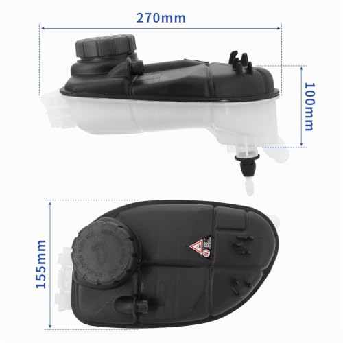 Expansion Tank Coolant Coolant Overflow Tank 2465000049, Engine Coolant Expansion Collection Tank, Replacement for A-Class W176 B-Class W246 CLA C117 X117 GLA Class X156 2011-2019