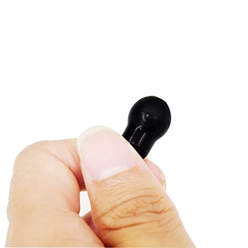Pack of 10 Ear Plugs for Stethoscope, Stethoscope Earplugs Replacement Earplugs, Soft Silicone Earplugs for Stethoscope, Apply Stethoscope Accessories (Black)