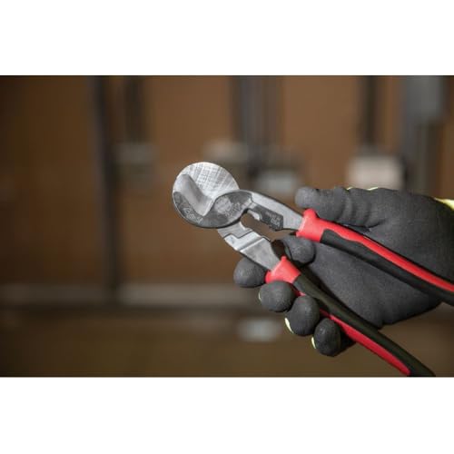Klein Tools J63225N Journeyman high-leverage cable cutter and wire stripper for aluminum and copper cable