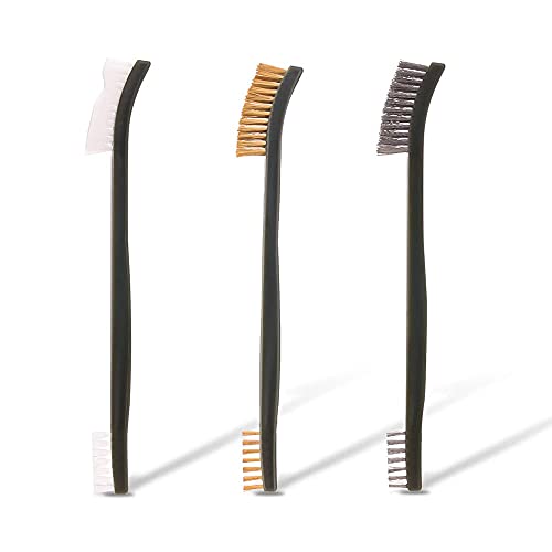 Universal Cleaning Kit Pick Set for All Guns Double-Ended Nylon Brass Steel Brush Metal Ploymer Picks Set with Case