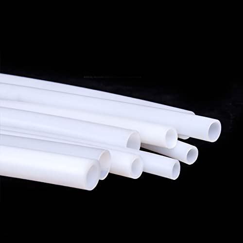 TEN-HIGH Teflon Tube 4.35mm ID x 6.35mm OD for 3D Printer, 1/4 inch Outer Diameter PTFE Teflon Tubing 2M(Length: 6.56ft) 4.35mm x 6.35mm