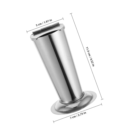 BETOOKY Stainless Steel Instrument Holder - Tapered Tweezers Container Sterilization Bottle Storage Box for Laboratory Cosmetic Tattoo Hairdressing Supplies - Portable and Easy to Clean