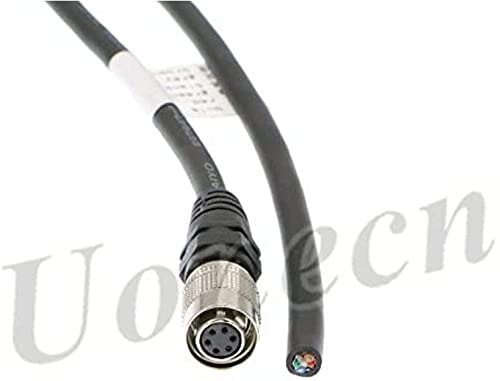 Uonecn HR10A-7P-6S Hirose 6 Pin Female to Open End Cable, Industrial Machine Vision Power I/O Trigger Cable, High Flex Shielded for Basler, Keyence, Cognex, Sony CCD, Hikvision, 9.8FT/3M Straight 6 Pin