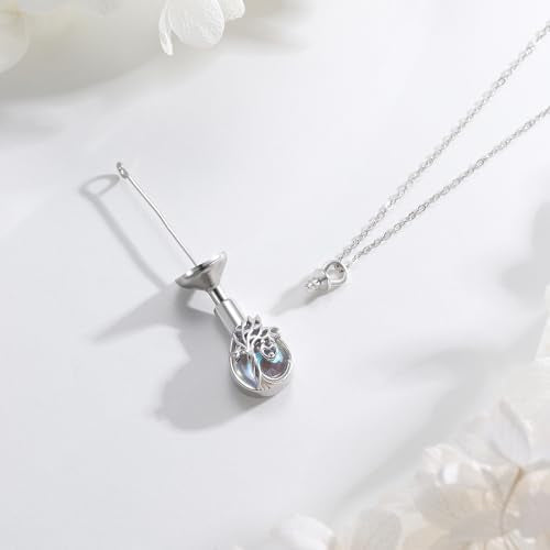 Heart Animal Necklace 925 Sterling Silver Cute Animal Pendant Jewelry Birthday Gifts for Women Girlfriend Mom Animal Lovers tree of life