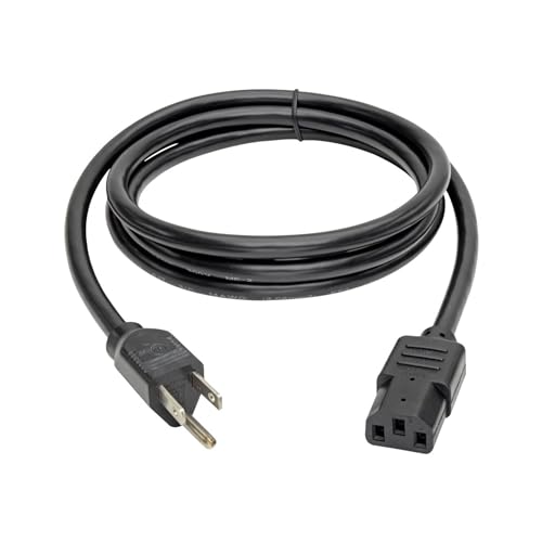 [Australia - AusPower] - Tripp Lite P007-006 Heavy Duty Computer Power Cord, 15A, 14AWG (NEMA 5-15P to IEC-320-C13), 6-ft Black 6-feet 