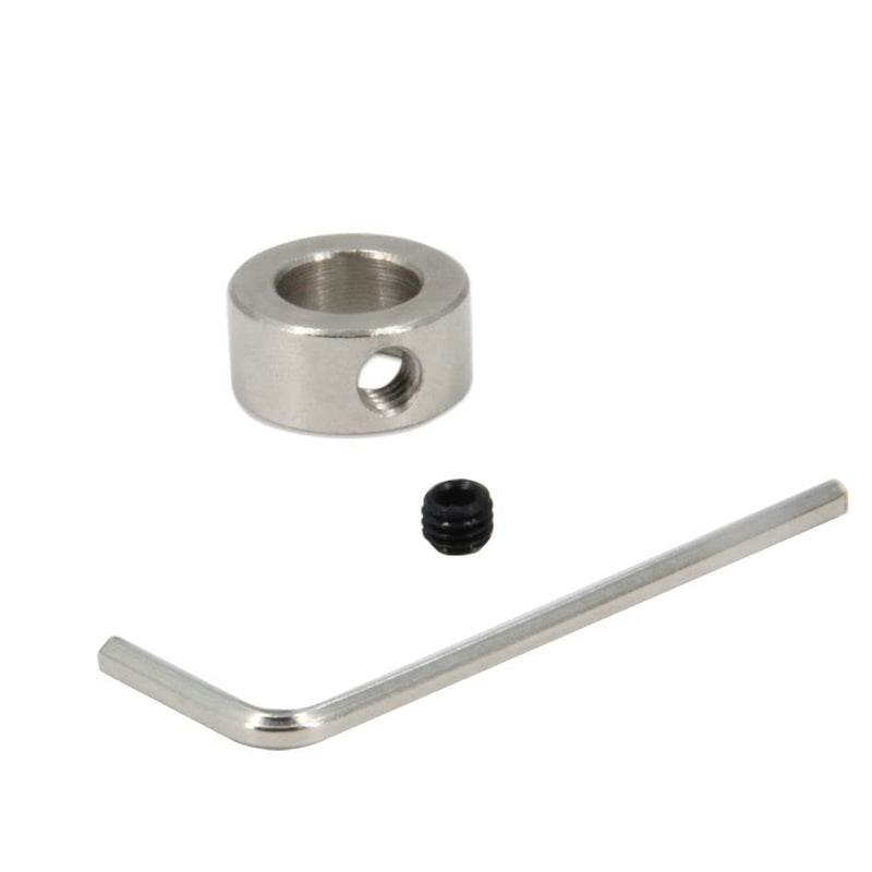 [Australia - AusPower] - 10 Pcs Lock Collar 10mm Shaft Lock Collar T10 Lead Screw Lock Ring for CNC Parts (10mm-Silver) 10mm-Silver 