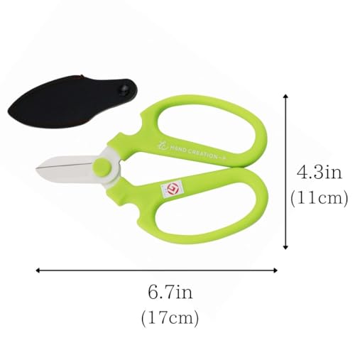 Blue SAKAGEN Japanese floral scissors for professional flower arranging, ikebana, and gardening, F-170