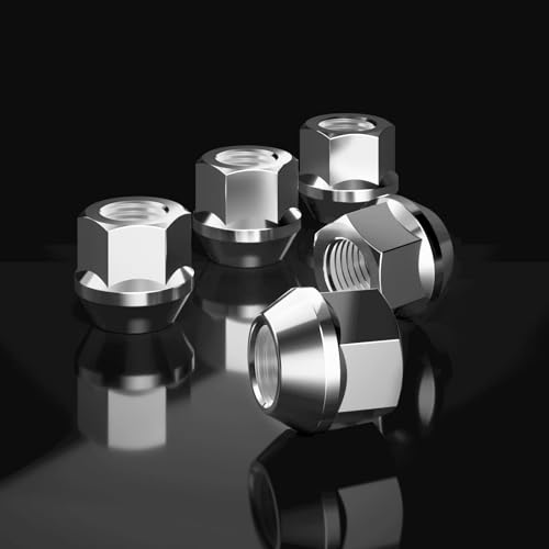 Edinstry M14x1.5 open end acorn bulge lug nuts, zinc finish, 3/4-inch hex, 60-degree conical seat, 24-piece set