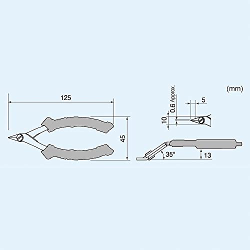 ENGINEER NZ-12G 125mm micro wire cutters with ESD-safe, full flush blades