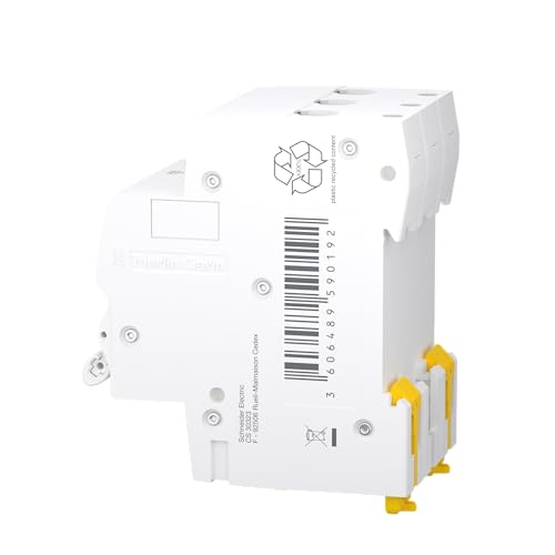 Schneider Electric R9F23325 Resi9 3-Pin Circuit Breaker | 25A, B characteristic, 6kA breaking capacity 6kA Rated current: 25 AB Characteristics