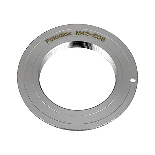 Fotodiox Pro Lens Mount Adapter Compatible with M42 Type 1 Screw Mount SLR Lens to Canon EOS (EF, EF-S) Mount D/SLR Camera Body - with Gen10 Focus Confirmation Chip