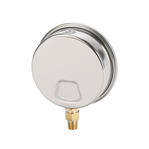 MEASUREMAN 4 Inch Glycerin-Filled Pressure Gauge, 0-15 PSI, 1/4 NPT