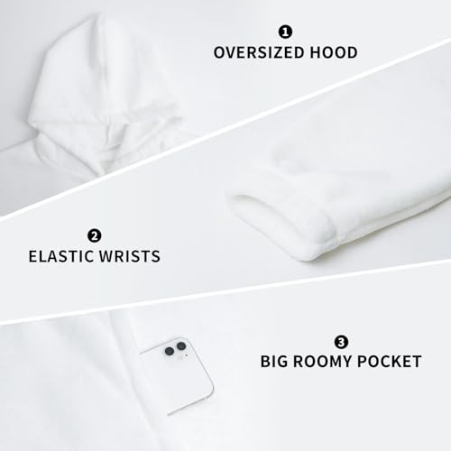 Wearable Blanket Oversized Blanket Hoodie Cozy Hoodie For Adults Sweatshirt Sweater Blanket Hoodie With Pocket Chicken