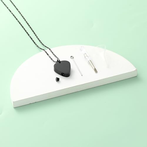 Yinplsmemory Cremation Jewelry Guitar Pick Urn Necklace for Ashes for Women Men Riding In Heaven Motorcycle Ashes Keepsake Memorial Jewelry Black