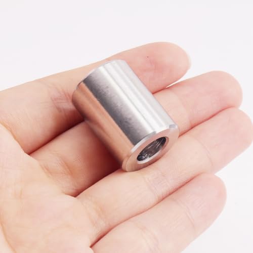 HKATOPS stainless steel round standoff spacers, 3/8-inch ID x 3/4-inch OD x 1-inch length, 10-piece set