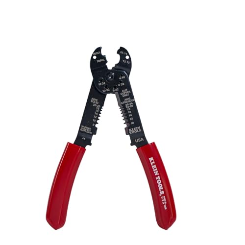 Klein Tools 1000 multi-tool, 6-in-1 lineman tool with wire stripper, crimper, cutter, screw measure and shears