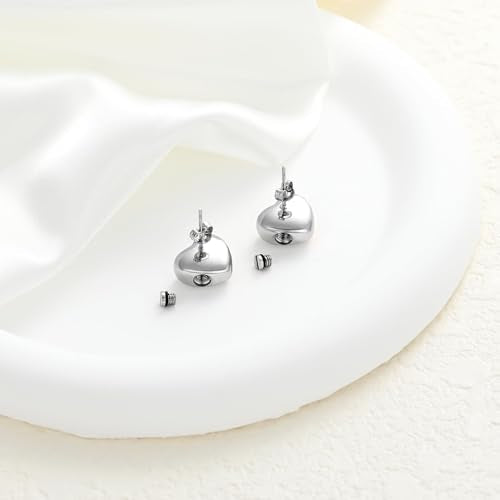 Cremation Jewelry for Ashes Urn Ash Earrings for Ashes for Women Urn Keepsake Memorial Earrings Holder Earrings Jewellery Gift Rose gold