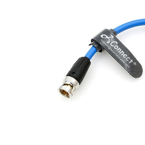12G HD BNC SDI BNC Cable Orignial Neutrik BNC Male to Male 75 Ohm Coaxial Cable for 4K Video Camera (Blue 1M) Blue