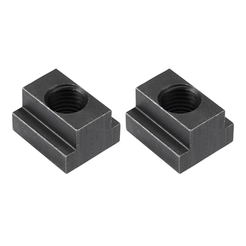 Boxonly M16 thread T-slot nuts, alloy steel black oxide finish, grade 8.8, tapped through slot, 5-piece set
