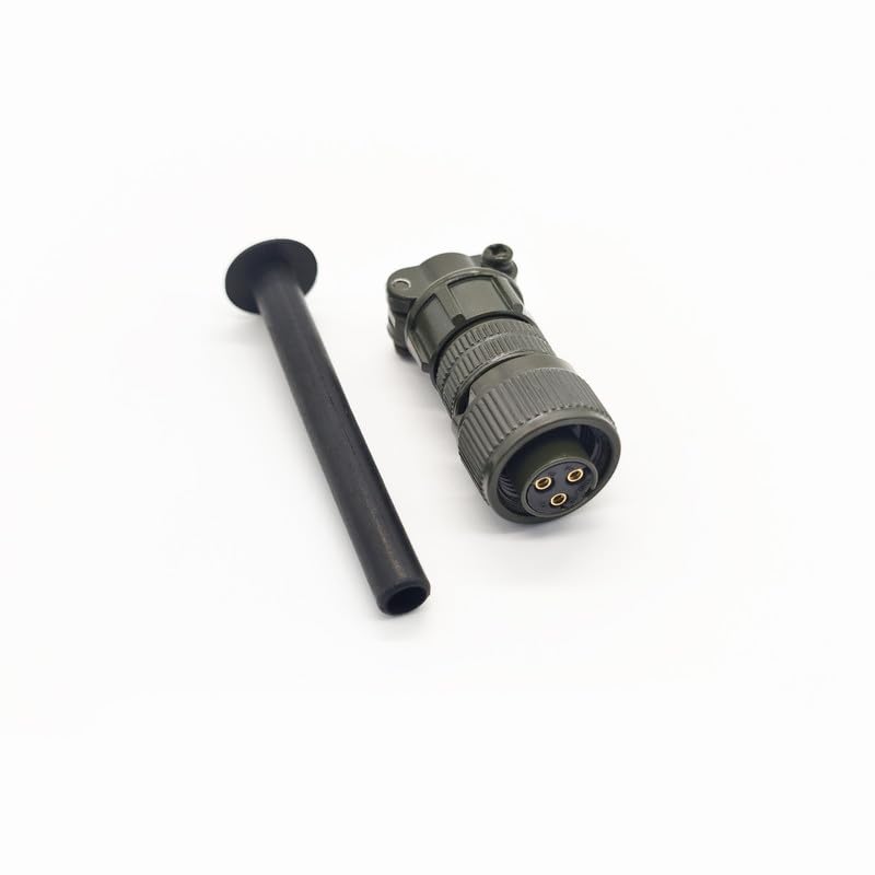 [Australia - AusPower] - MS3106A10SL-3S Industrial Circular Connector, MIL-DTL-5015 Series Threaded Connector 3 Pin Contacts Solder Female Connectors Straight, 10SL Shell Size for Industrial 