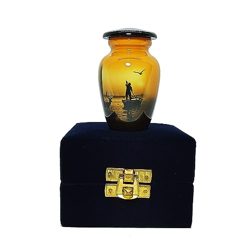 UR Keepsake Urn -Deer Keepsake Cremation Urn for Human Ashes with Velvet Box & Velvet Bag-Mini Keepsake Urn - Affordable Keepsake Urn (3 cu.in)