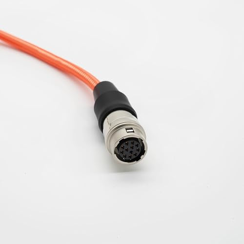 D-Tap Male to Hirose 12-Pin Female Power Cable for B4 2/3” ENG Lens Servo, Compatible with Fujinon, Canon, Nikon, Angenieux, Schneider, V-Mount/Gold Mount Battery Power, 25”