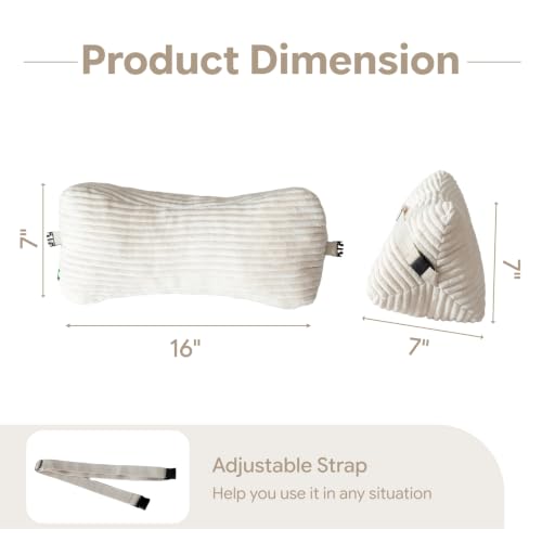 Neck Support Recliner Pillow for Recliner Chair, Soft Head Pillow for Couch Sofa for Pain Relieve (Beige) Beige Wedge