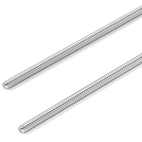 TAISHER 304 stainless steel fully threaded rod, 3/8-16 right-hand threads, 12-inch length, 2-piece set