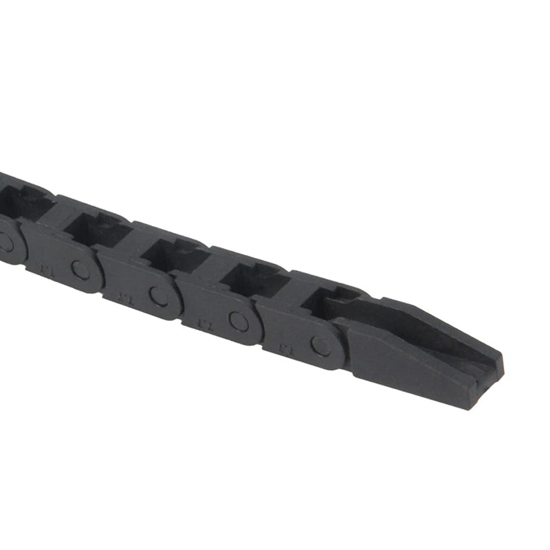 [Australia - AusPower] - Zeberoxyz 7x7mm Drag Chain Length 1Meter Close Type Black Plastic Flexible Cable Carrier R18 with flat wrench for 3D Printer and CNC Machines (7mmx7mm-Close) 7mmx7mm-Close 