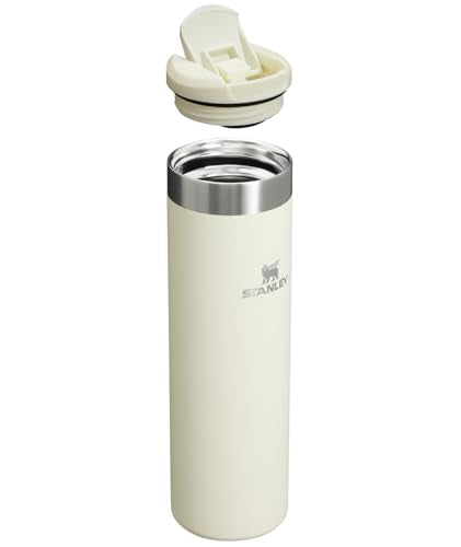 Stanley AeroLight Transit Bottle 20 oz | Locking Drink Through Lid | Leak Resistant Water Bottle or Coffee Travel Mug | Lightweight Insulated Stainless Steel | BPA-Free | Cream 20 Ounces