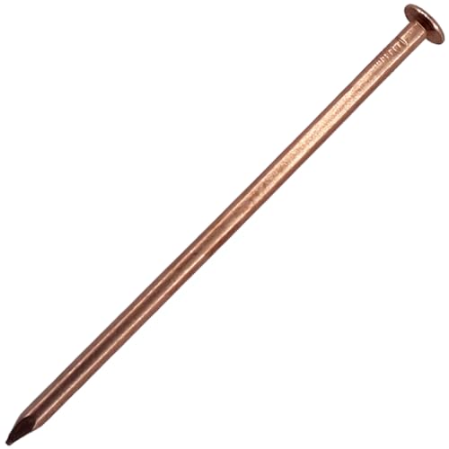 25 4-inch BRAUNY BOY HARDWARE copper clad masonry nails for killing trees and preventing stump regrowth
