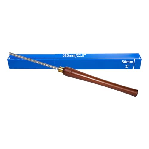 3/8" HSS Bowl Gouge,1/4" Flute Side Grind Wood Lathe Turning Chisel 3/8 inch (1 count)