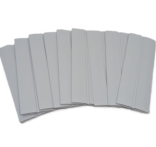 Generic glass block vertical spacer tracks for 3-inch blocks, 7-1/2 inch PVC, no-mortar installation, 10-pack