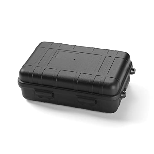 YARNOW waterproof survival storage box, black hard case tool organizer for camping and hiking gear