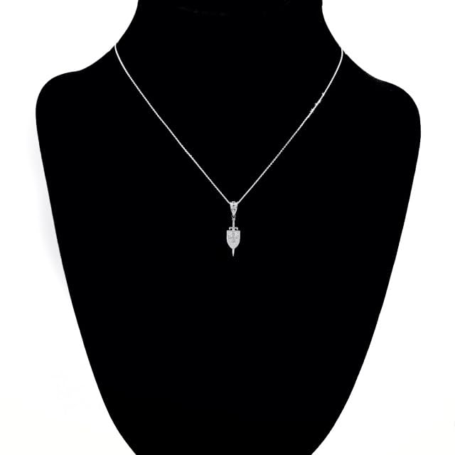 3D Saint Michael Sword & Shield Cross Pendant Necklace 925 Sterling Silver Pendant + 18" Chain